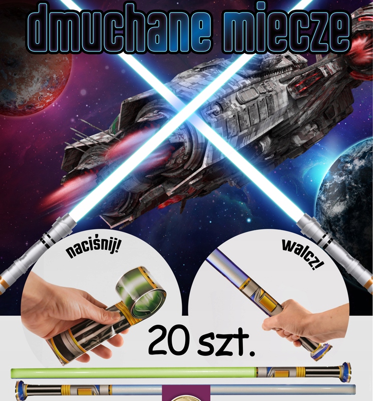 Zasyp do automatu Miecze 55mm piłka kulka 20szt