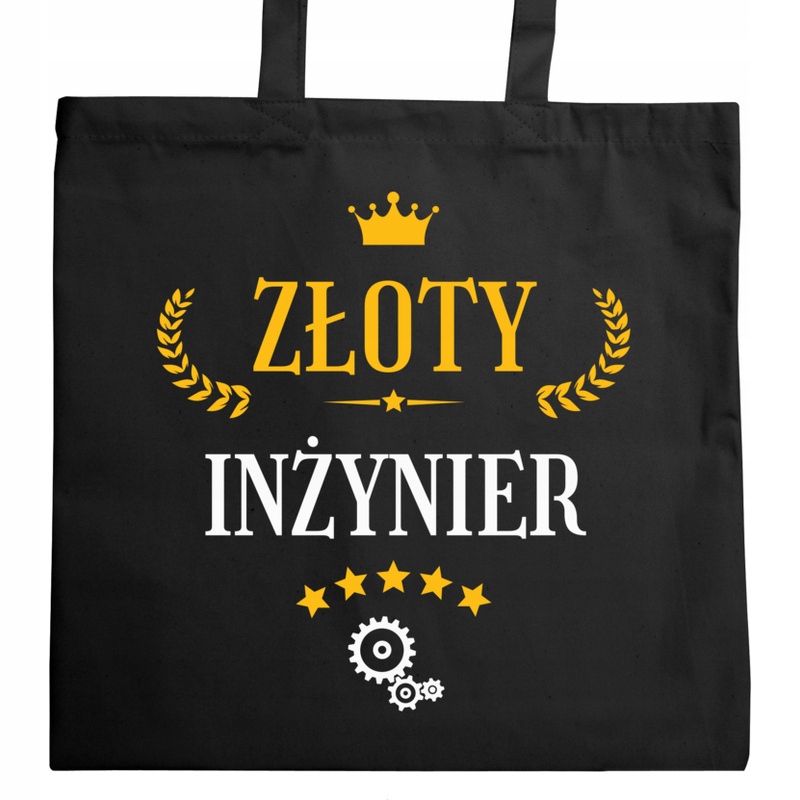 

Złoty inżynier dla inżyniera torba na zakupy