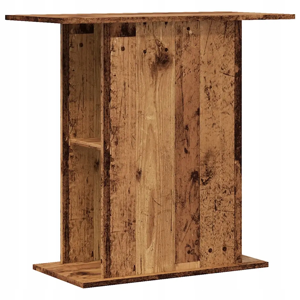 Levně Stojan pod akvárium se skříňkou, dřevěný materiál, 36x75x72,5 cm, barva