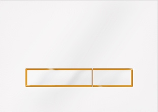 Kk-pol Splachovacie Tlačidlo Vitrum Grande V3, Biely Lesk/zlatý