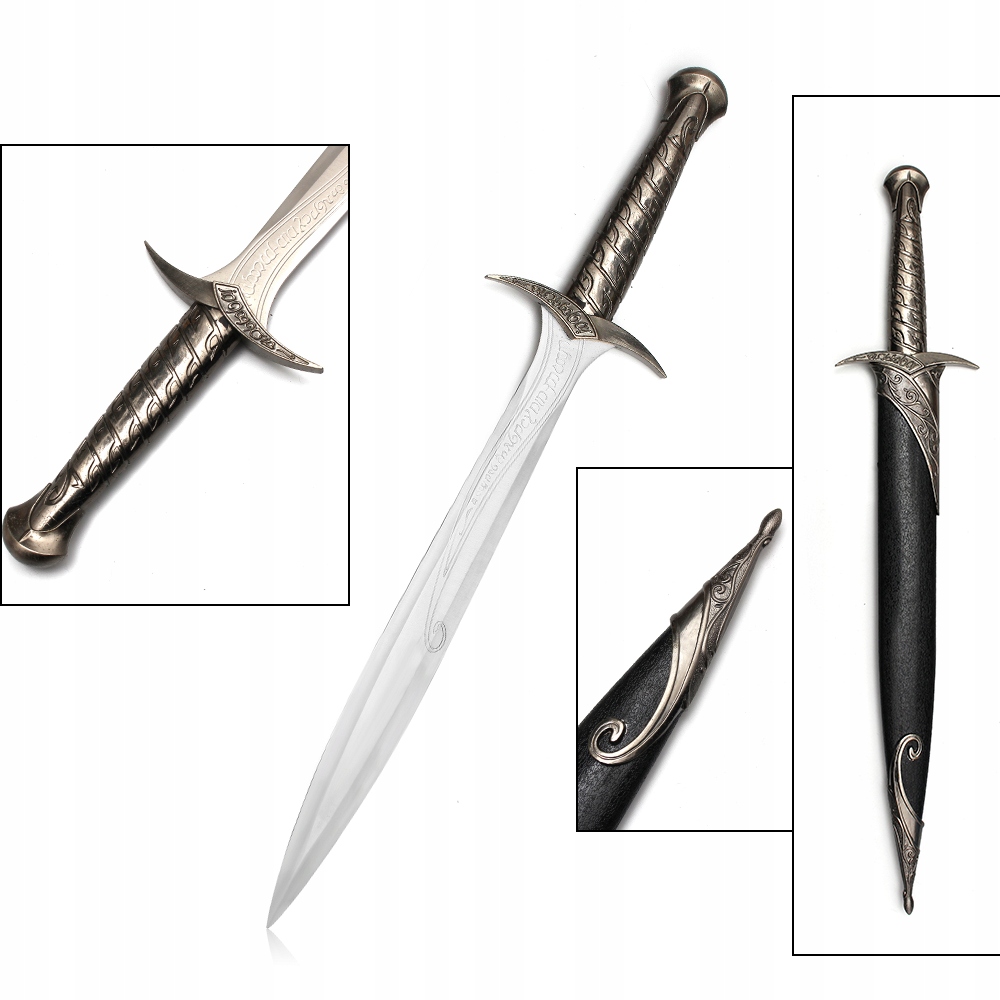 Meč Bilbo Baggins Sting Žalud Inspirovaný The Hobit s pouzdrem 62 cm JT6150