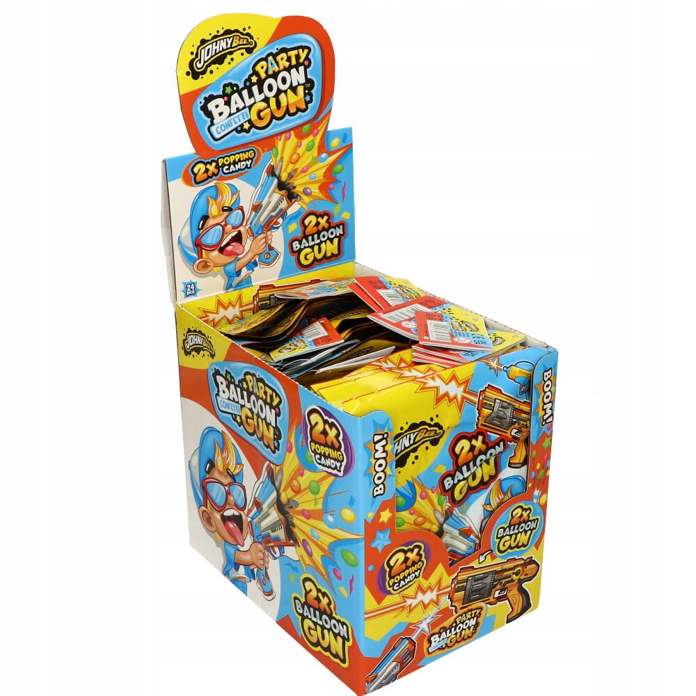 Levně Johny Bee Party Balloon Gun Prášek Střílející (4G) 24KS