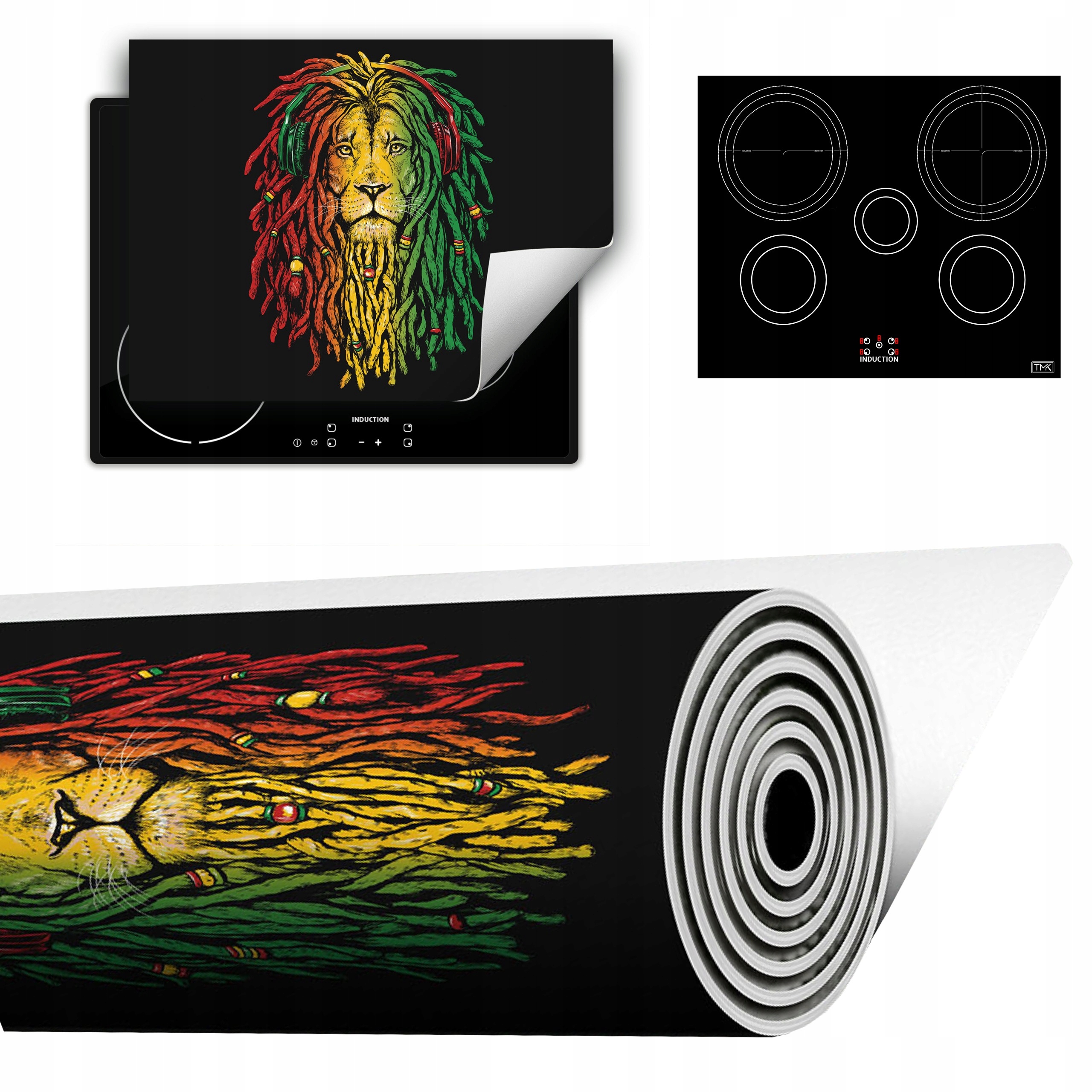 Vinylová Podložka Do Kuchyně Více Místa 70x52 barevná lev