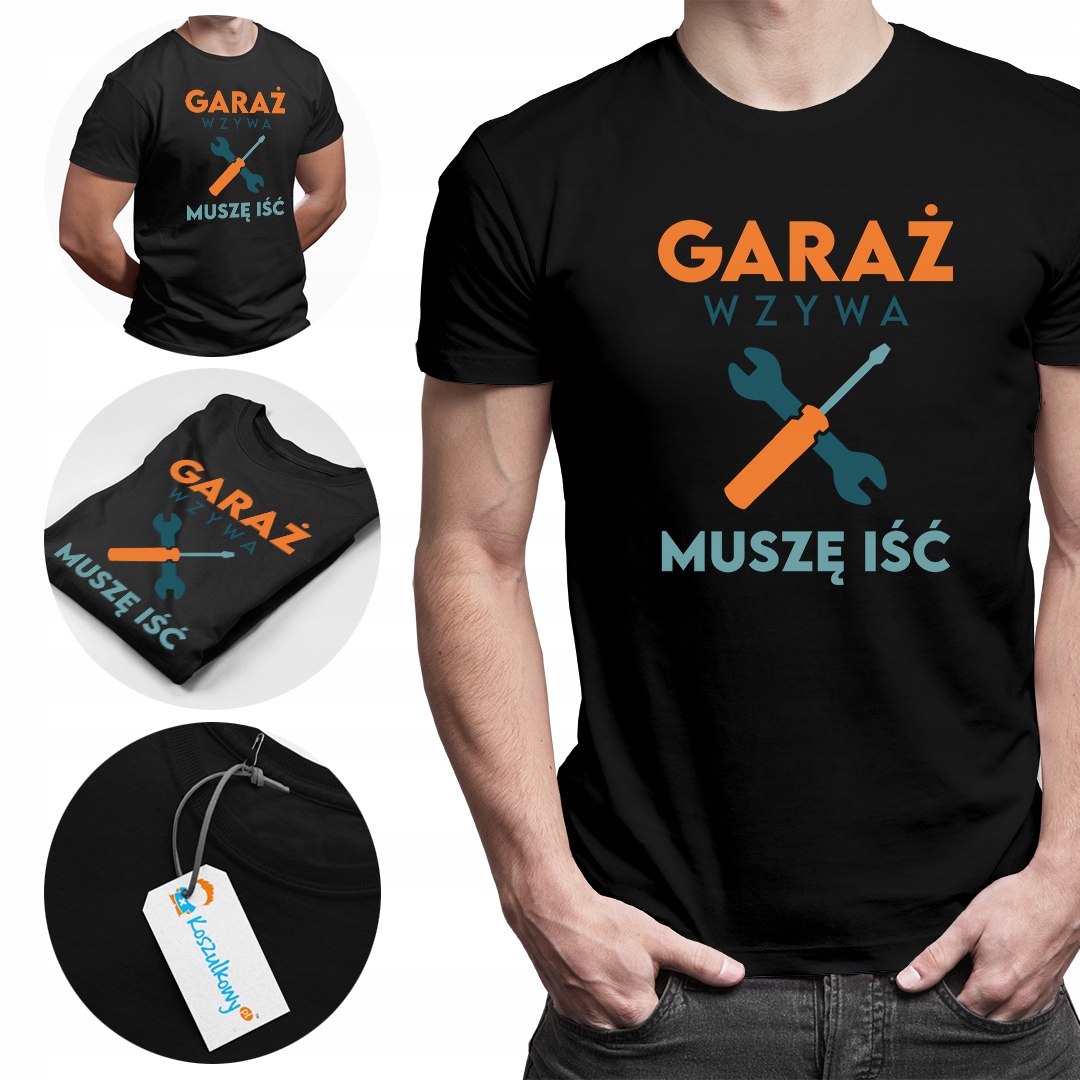 

Garaż wzywa muszę iść T-shirt dla fana motoryzacji