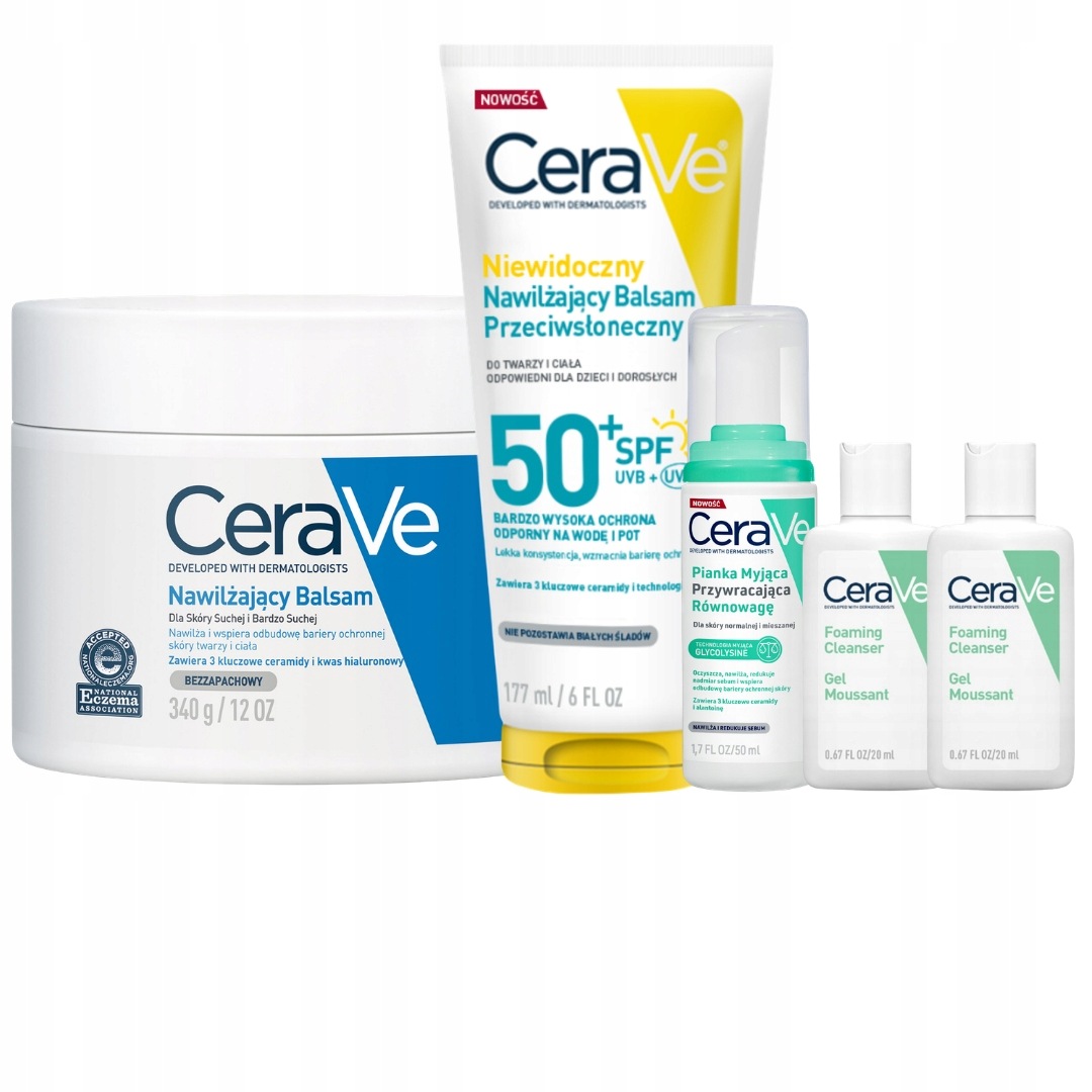 CeraVe Balsam Przeciwsłoneczny Spf 50+ 177ml Balsam Nawilżający Skóra Sucha