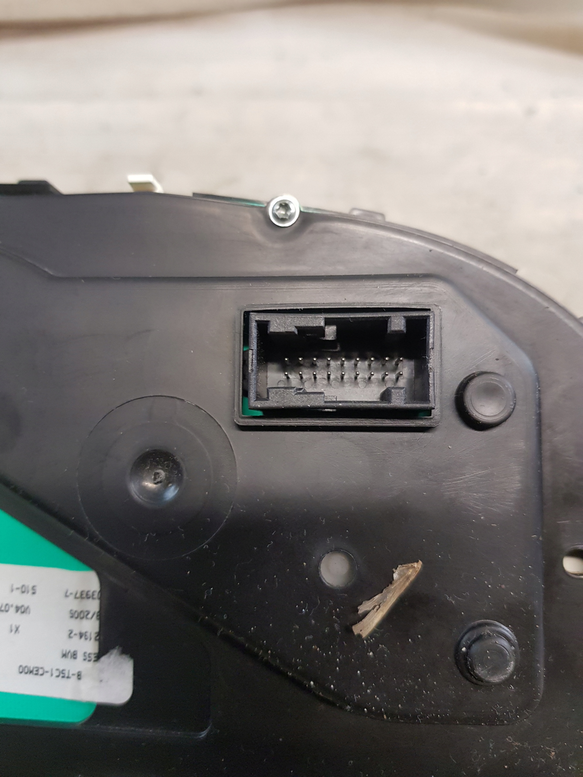 dials PEUGEOT 307 FL SW 1.6B P9654485080