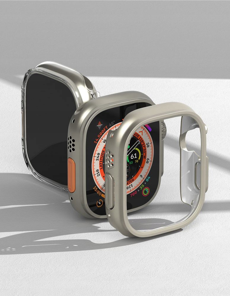RINGKE 2x ETUI CASE NA APPLE WATCH ULTRA + SZKŁO Materiał tworzywo sztuczne