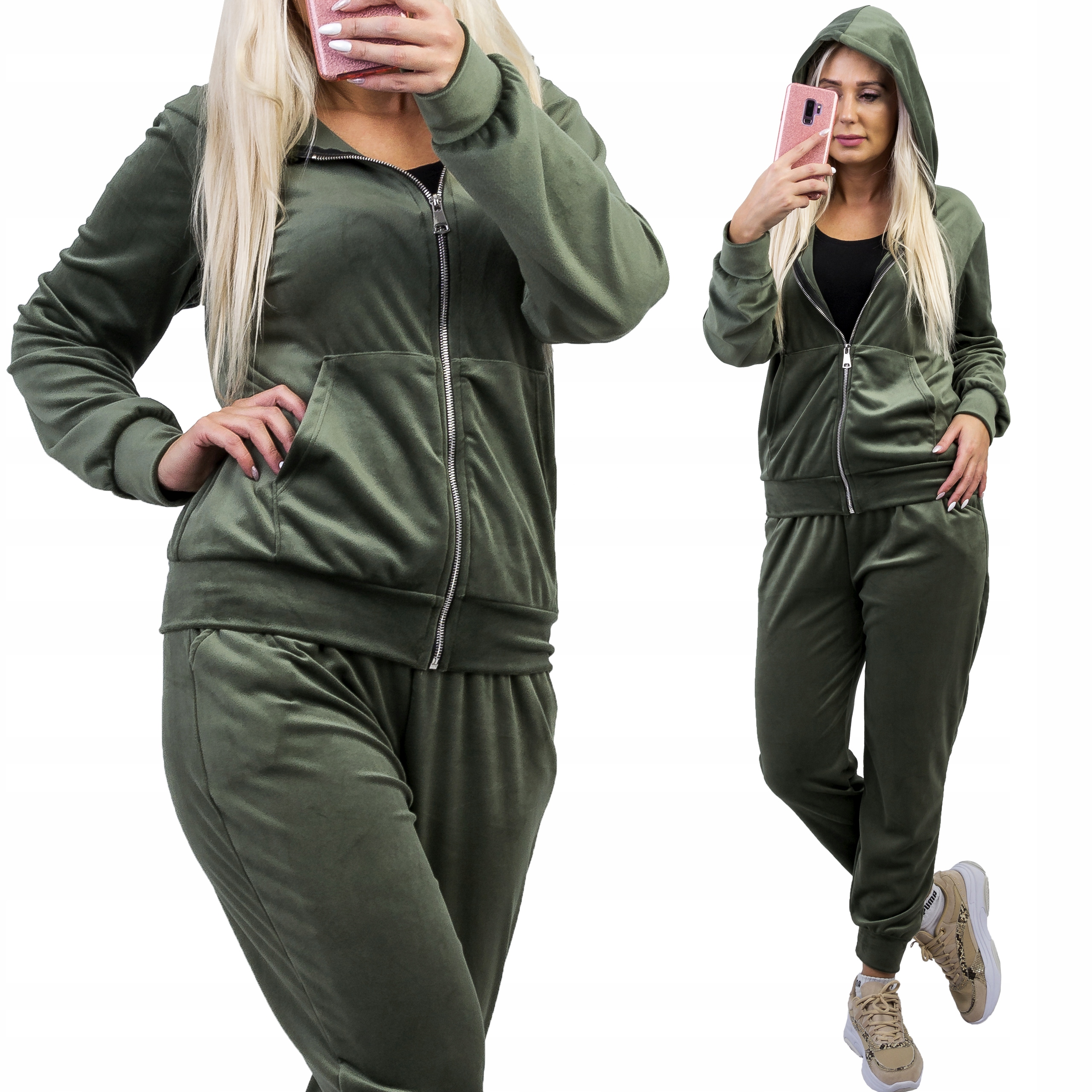 

Z405 Dres Welur Z Kapturem Khaki r. 52 (6XL)