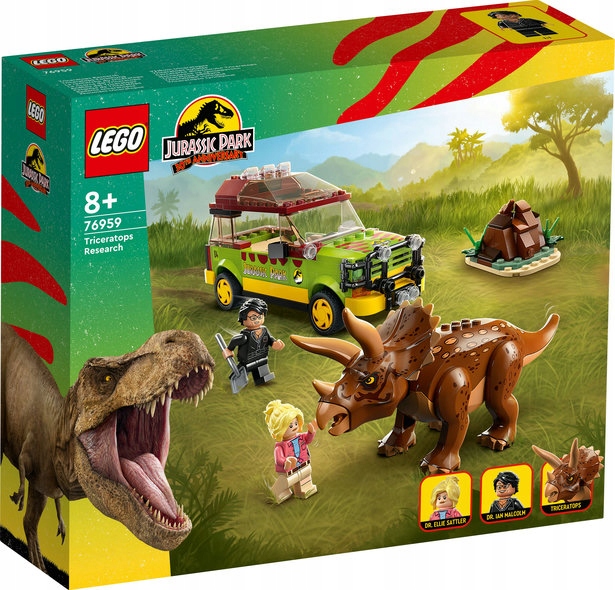 LEGO 76959 JURASSIC WORLD BADANIE TRICERATOPSA