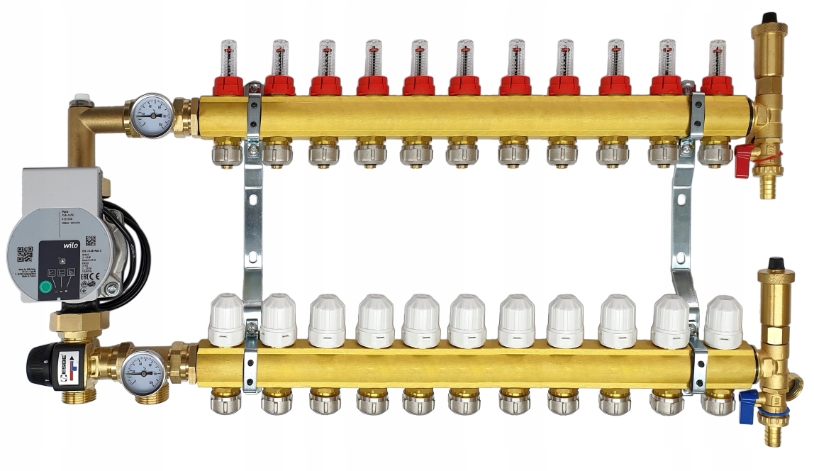 ROZDZIELACZ 11 DO PODŁOGÓWKI Z GRUPĄ POMPOWĄ WILO