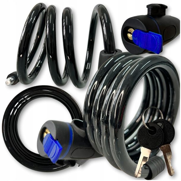 ZAPIĘCIE ROWEROWE SKŁADANE ŁAŃCUCH BLOKADA DO ROWERU ZABEZPIECZENIE LINKA