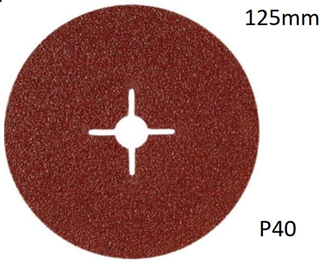 

Krążek Fibrowy Dysk Fibra 125mm 1szt. Gr. 40