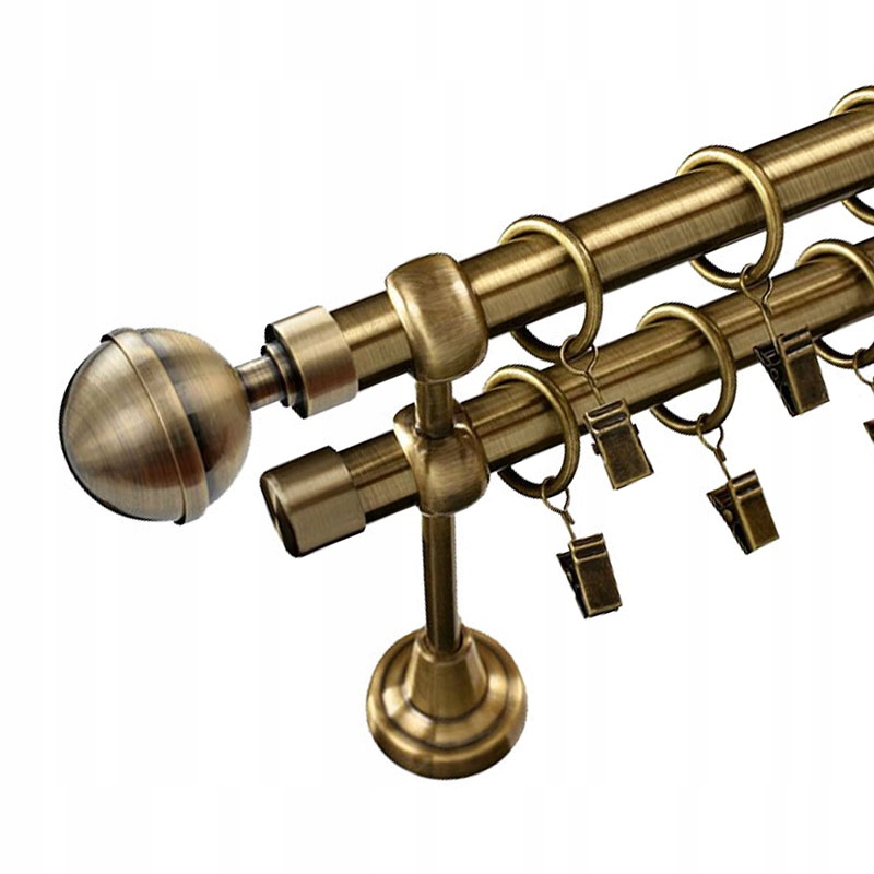 

Karnisz podwójny 19+19 mm do wnętrza 150 cm