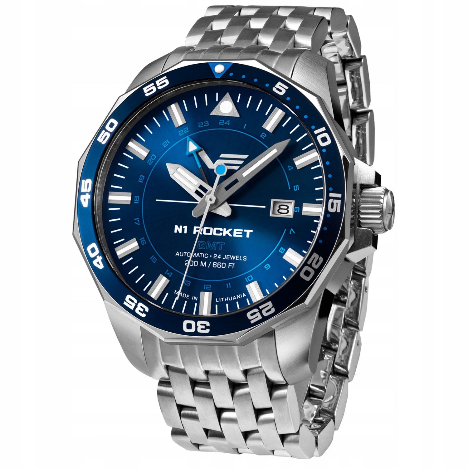 Pánské Hodinky Vostok Europe NH34-225A712B stříbrný náramek