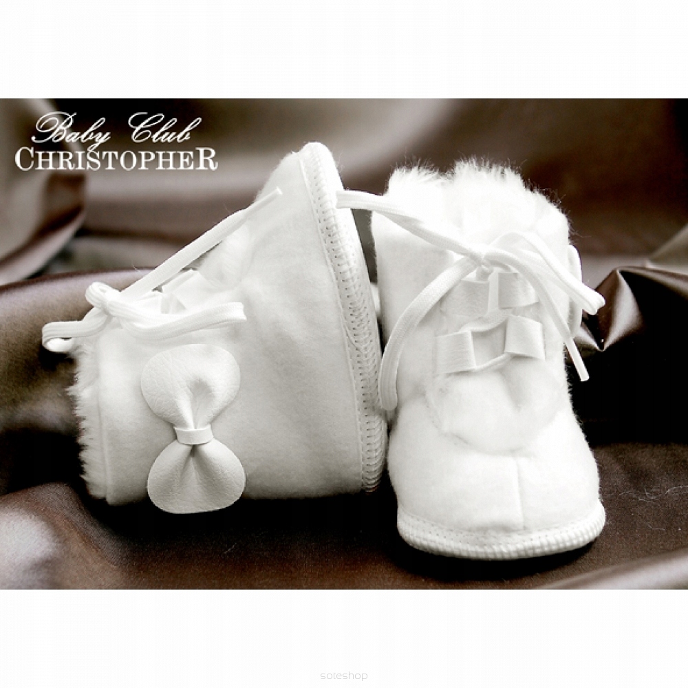 Buciki niemowlęce na zimowe ocieplane do chrztu EAN (GTIN) 5901705054884