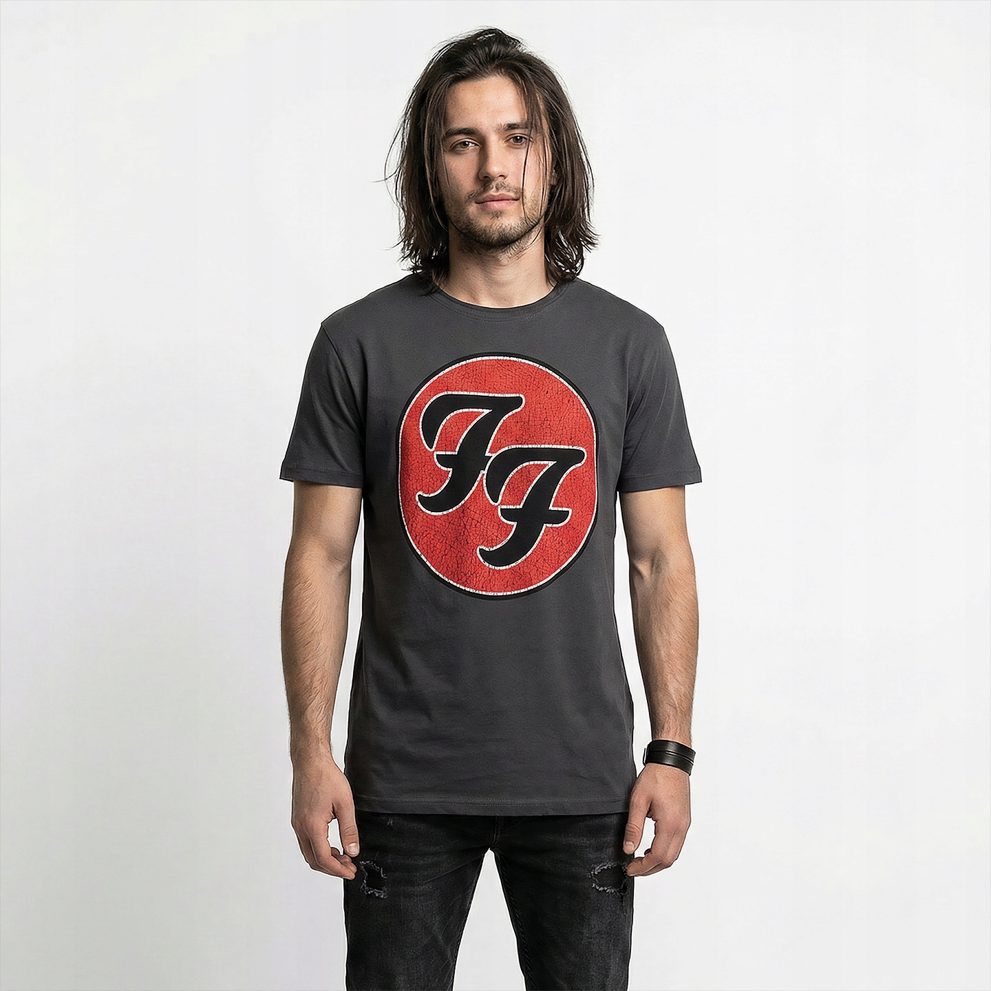 koszulka Foo Fighters Double F ciemnoszara [xs]