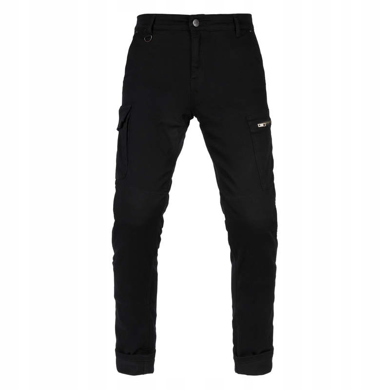 BROGER ALASKA BLACK W32L34 SPODNIE MOTOCYKL JEANS