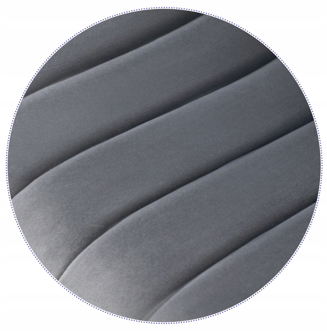 Krzesło Tapicerowane Welurowe Kuchenne Do Jadalni Salonu Loft IBIS Szare EAN (GTIN) 5906284102810