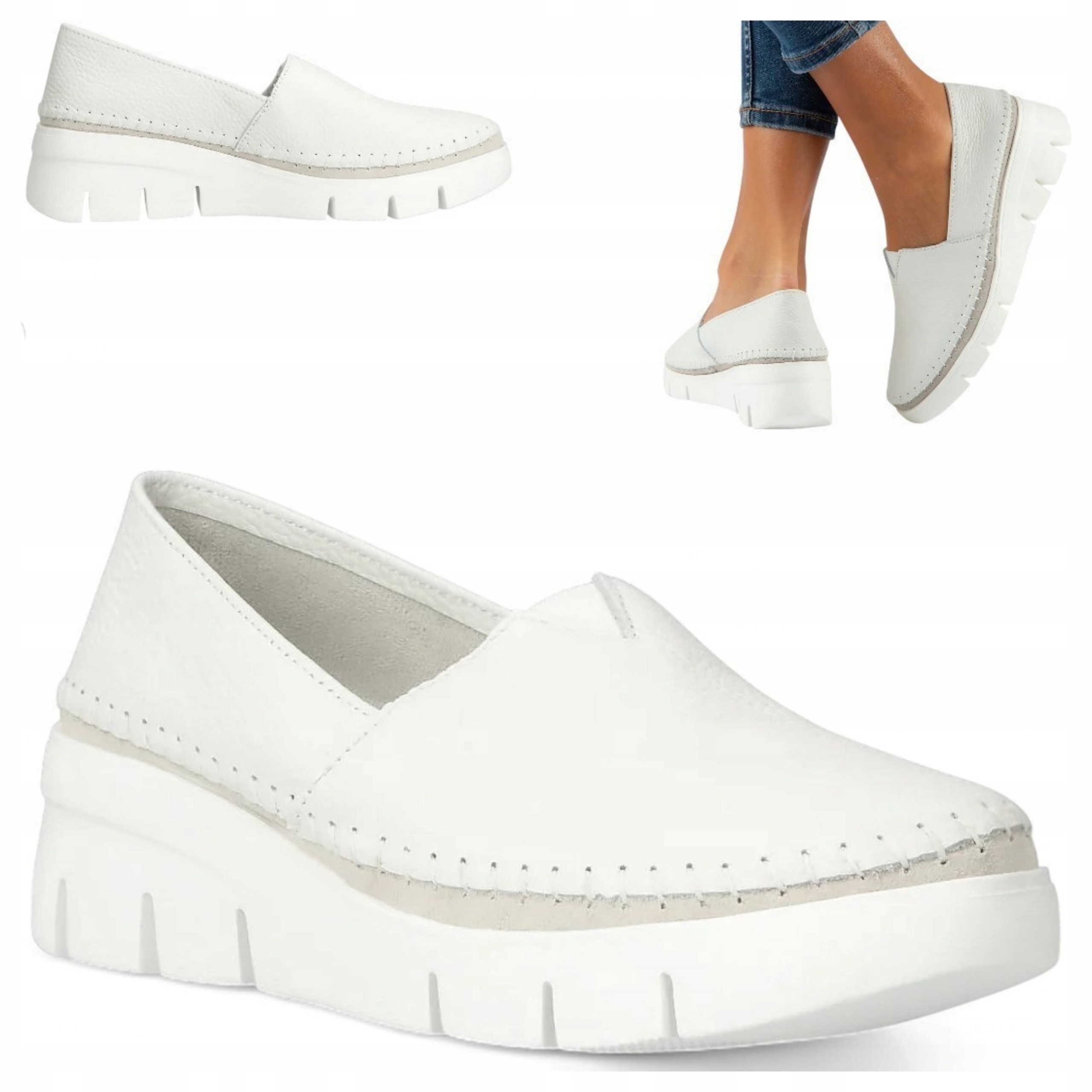 Filippo 39 Letní obuv na silné podrážce Módní polobotky Přírodní Kůže