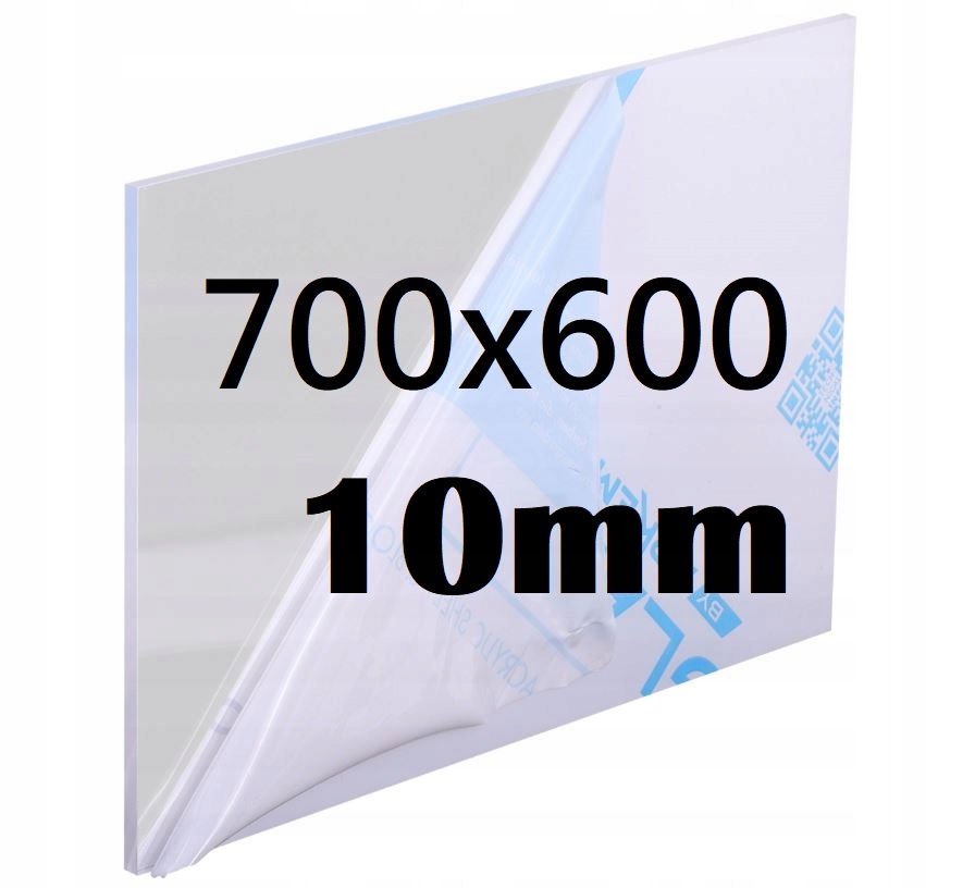 Plexi Plexi Plexi Plexa na míru 70 cm x 60 cm x 10 mm