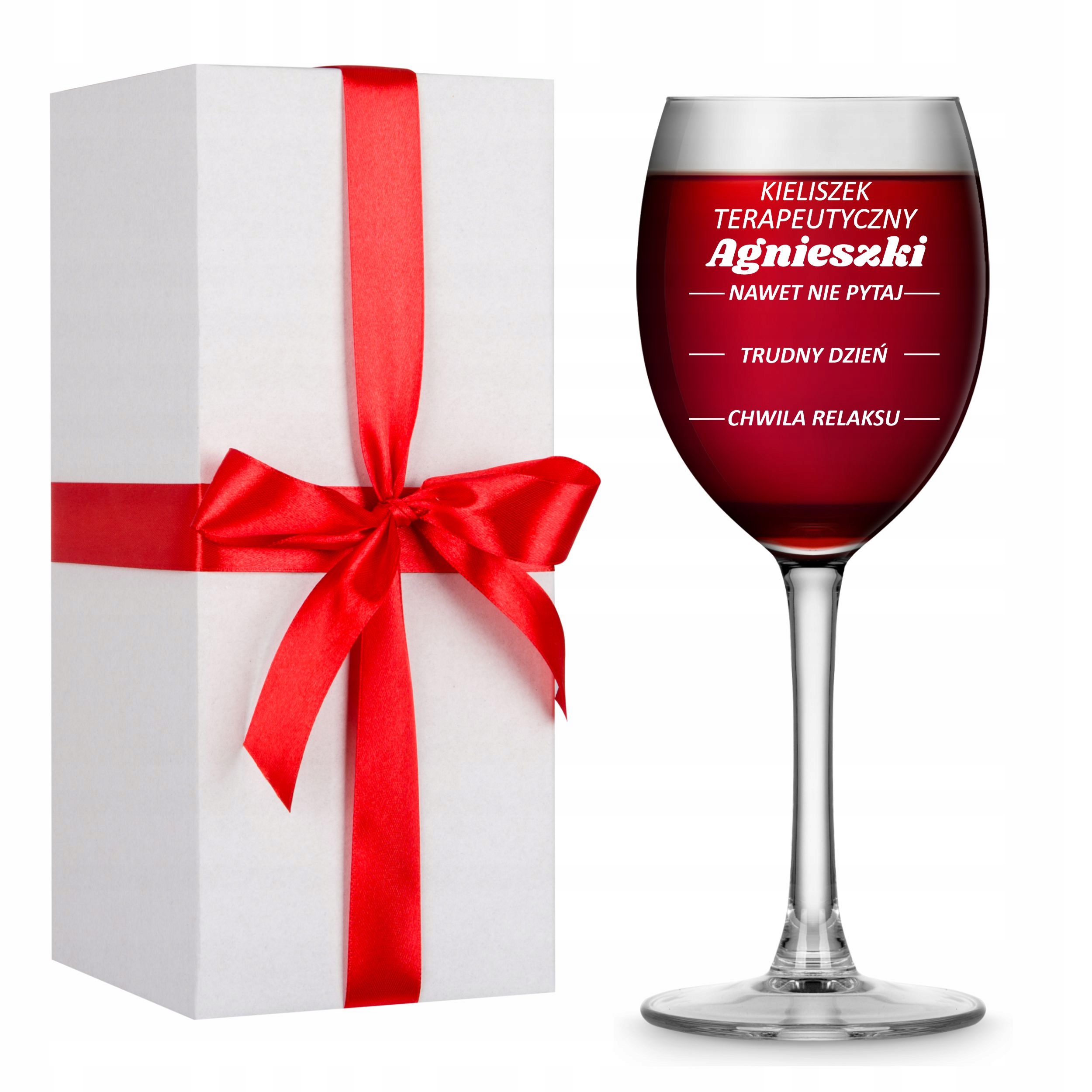 Kieliszek do wina z grawerem 330 ml na PREZENT