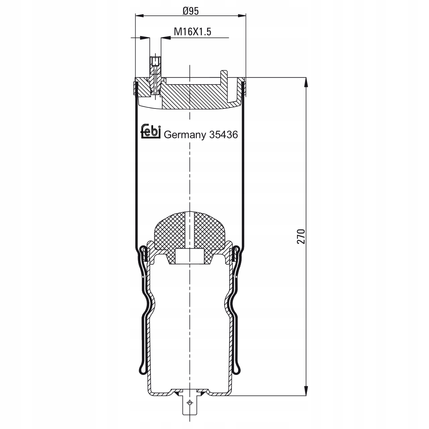 FEBI ПНЕВМОПОДВЕСКИ ГРУЗОВИК 35436
