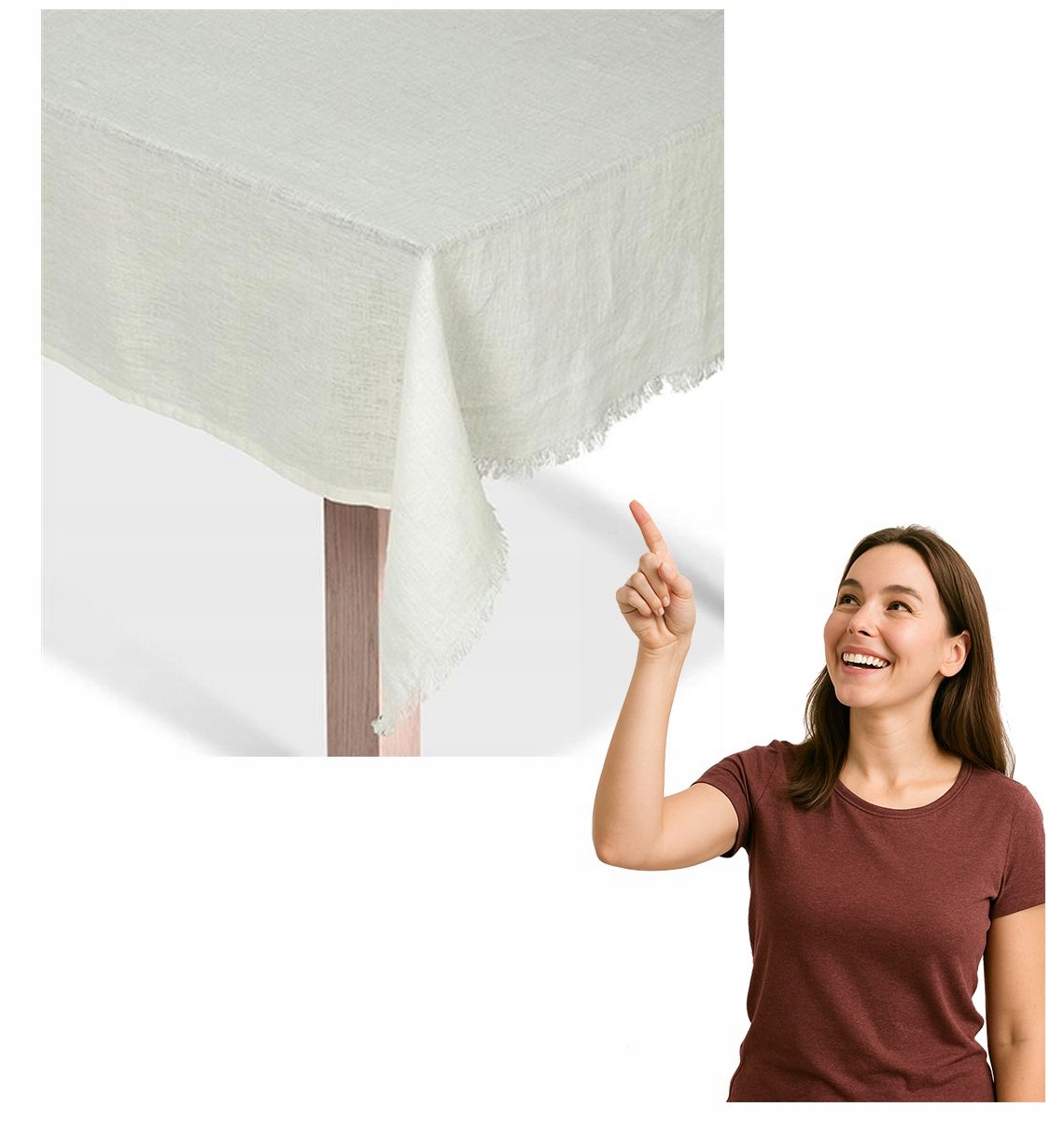 Obrus Torun zlomený biela Markslojd 150 x 350 cm
