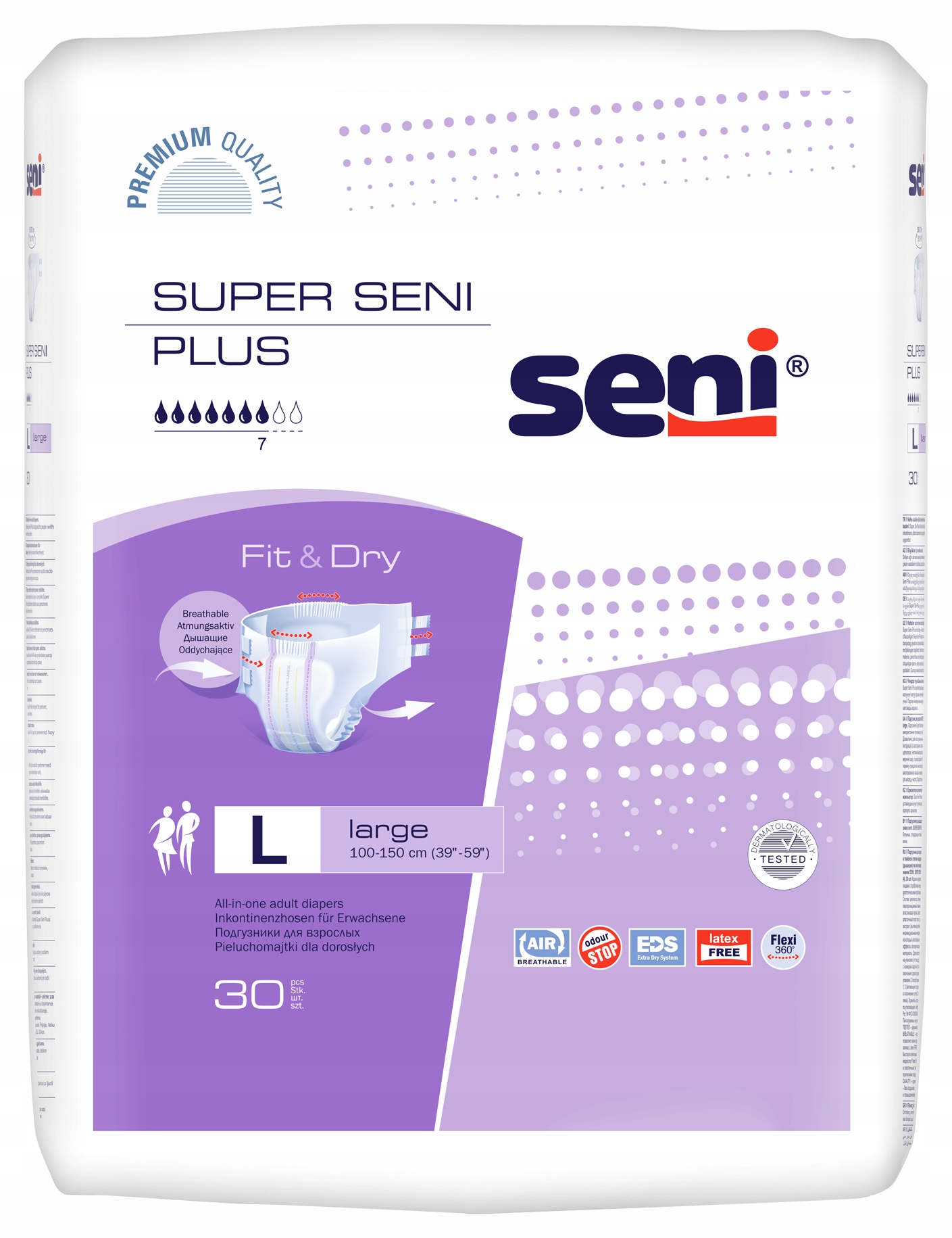 

Pieluchomajtki Super Seni Plus L - 30 szt