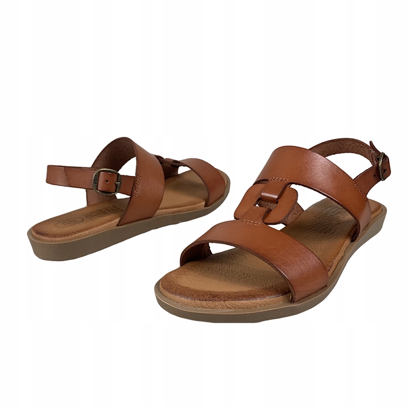 Sandały HEE 24364 brąz skóra R.39 Rozmiar 39