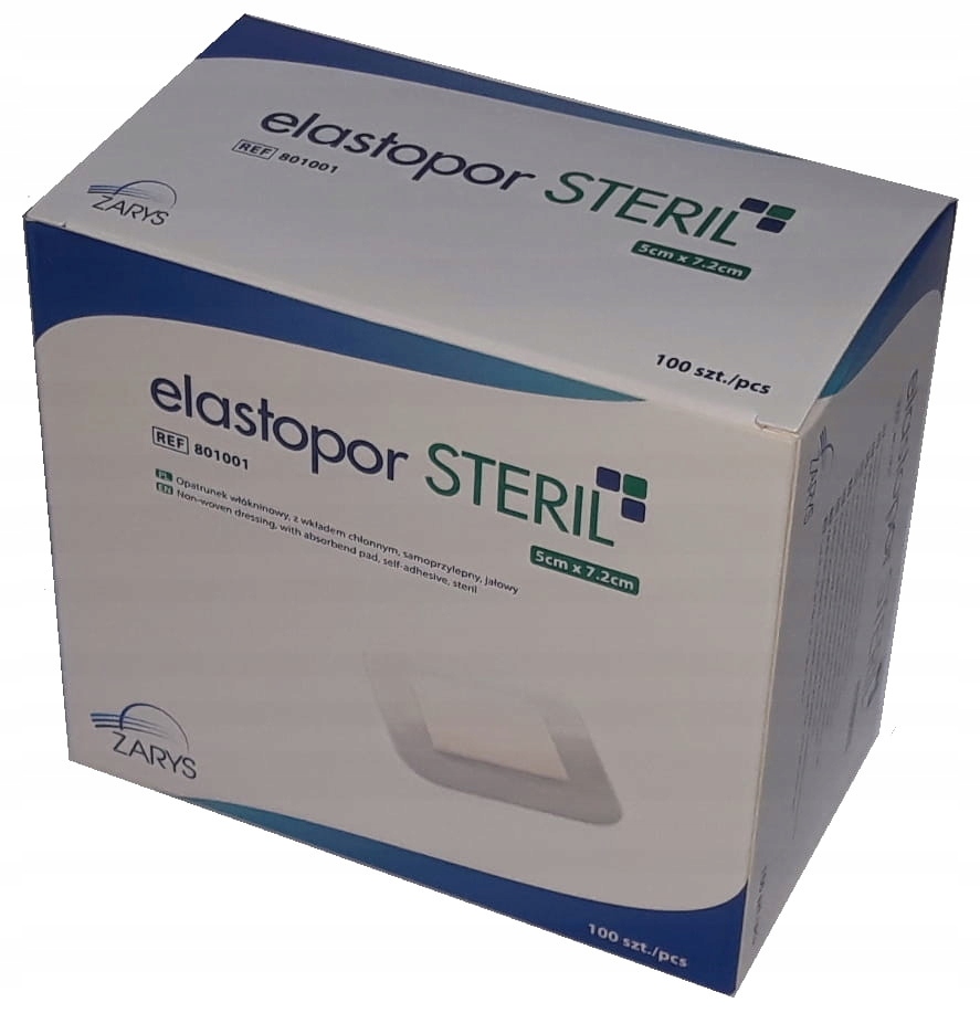 

Elastopor Steril jałowy przylepiec 5x7,2cm 100szt