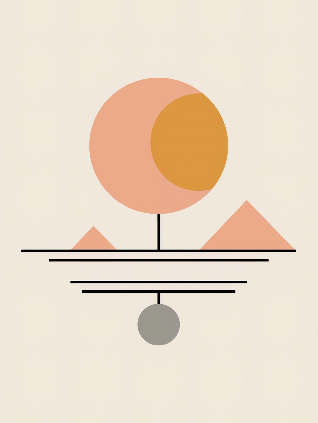 Plakát 75x100 cm Geometrická Utopia