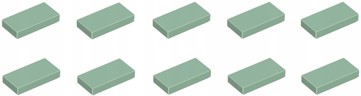 

Lego Płytka Tile 1x2 Sand Green 3069b 4616578 10