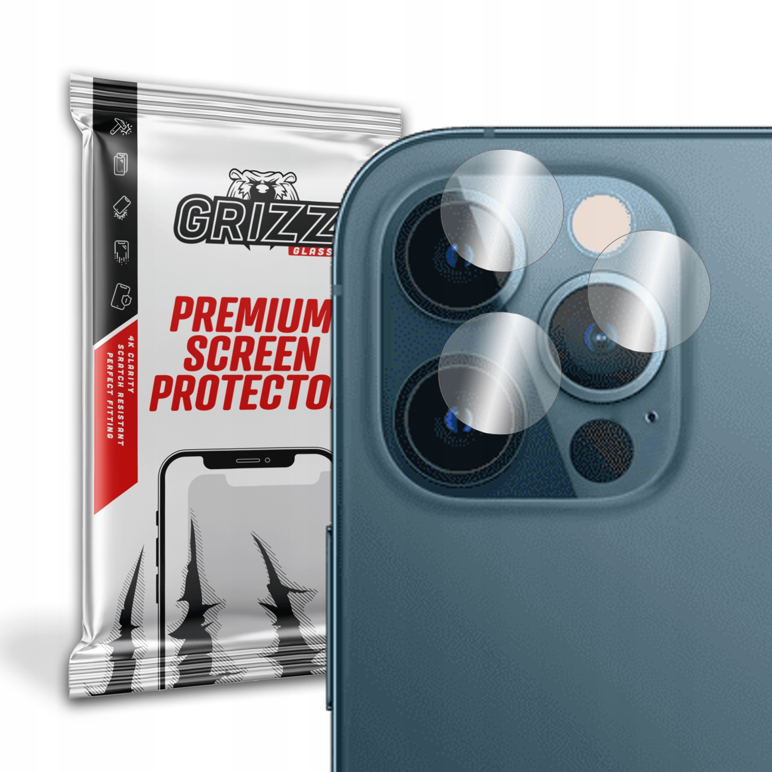 

2x Szkło hybrydowe na aparat do iPhone 12 Pro