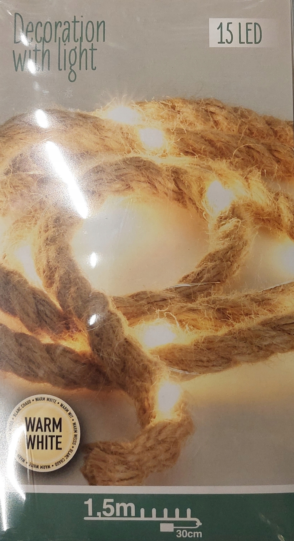 

Lampki 15 Led Sznur 1,5 Metra