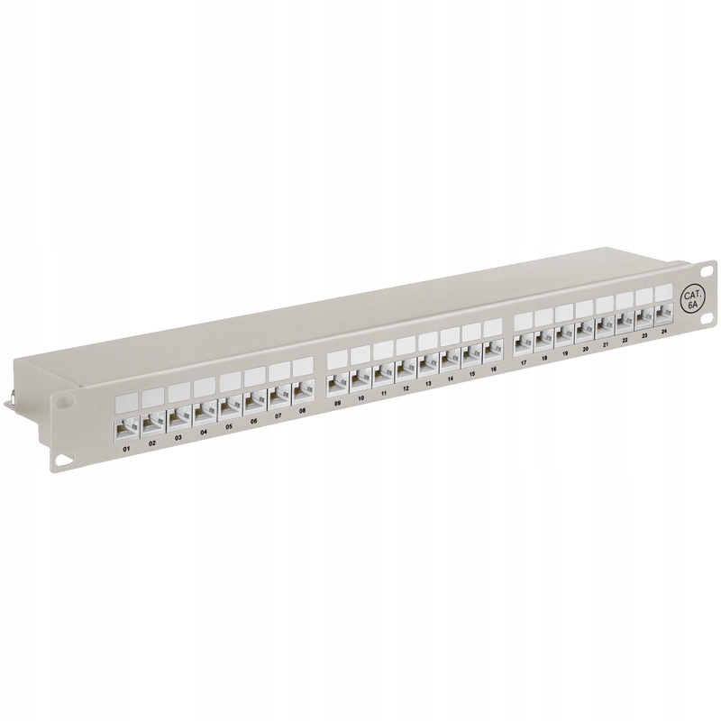 Patch panel Ftp Cat 6A tienený 24-portový Goobay