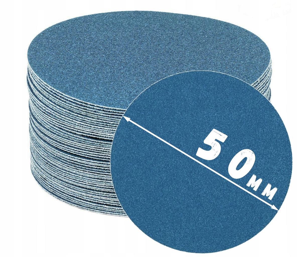 Krążek Ścierny na rzep 50 mm P800 x10