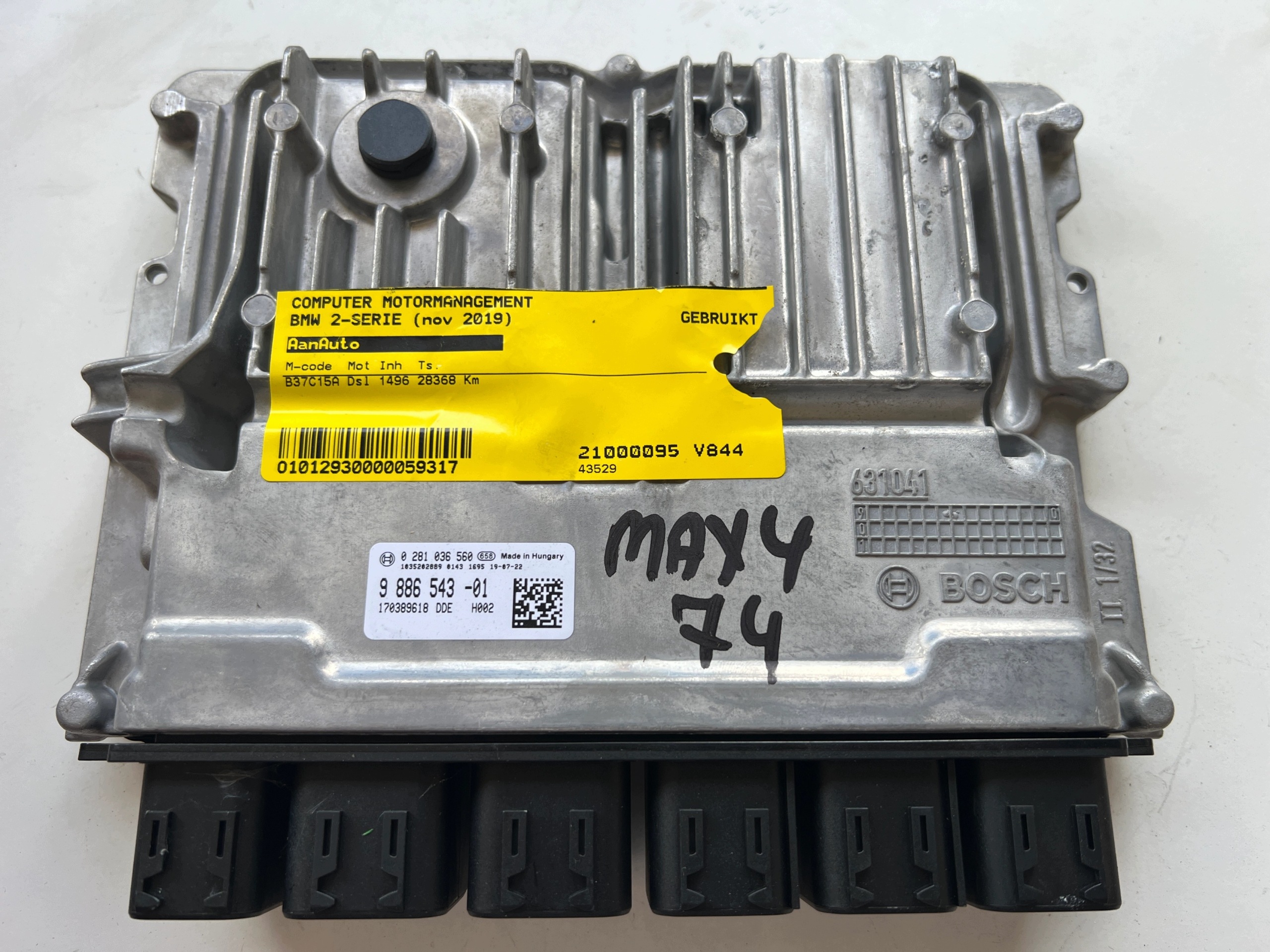 BMW 2 B37C15A 1.5D computer ECU 0281036560 9886543 1035202889 Originale