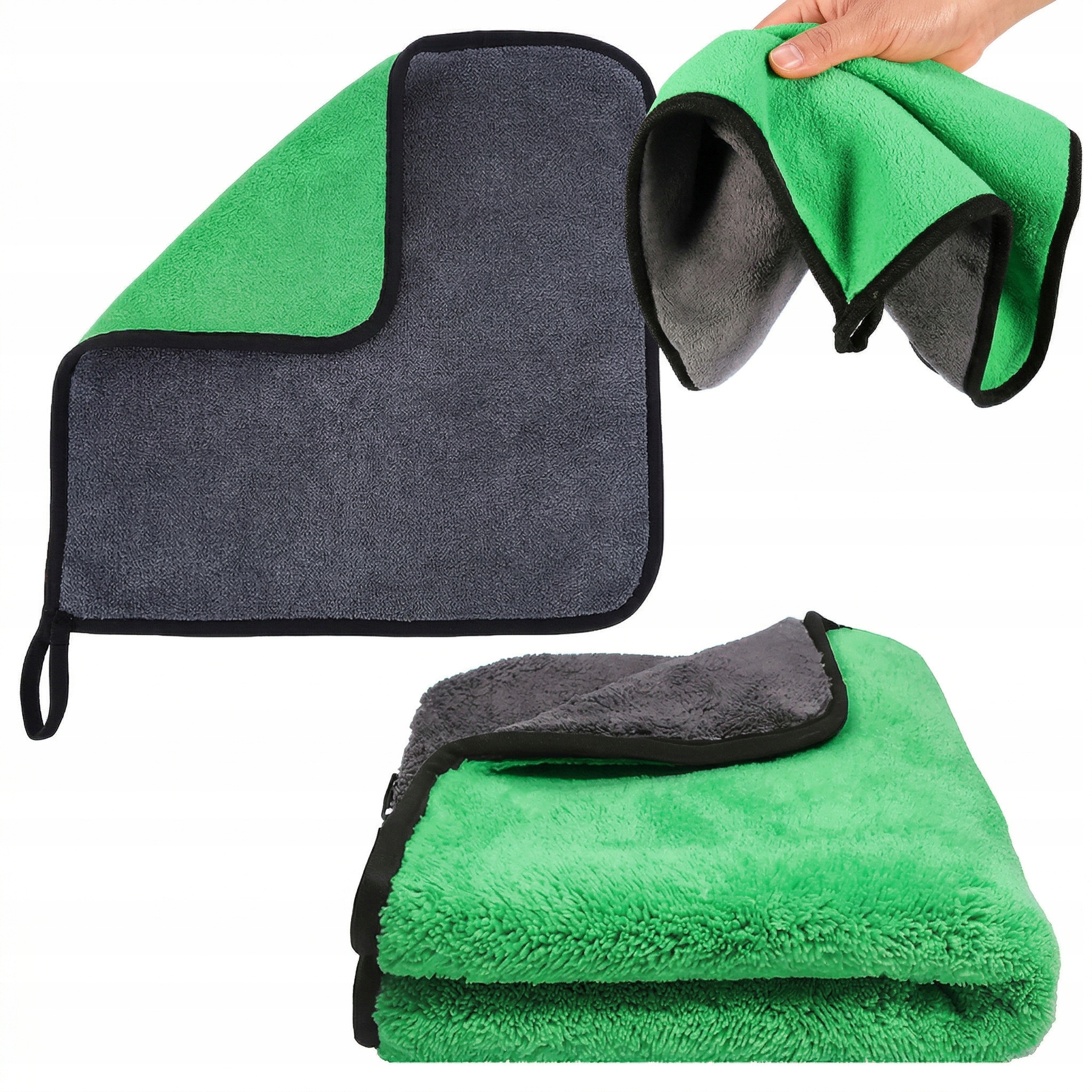 Ręcznik z mikrofibry do osuszania auta samochodu lakieru 400 Gsm 30x30 cm