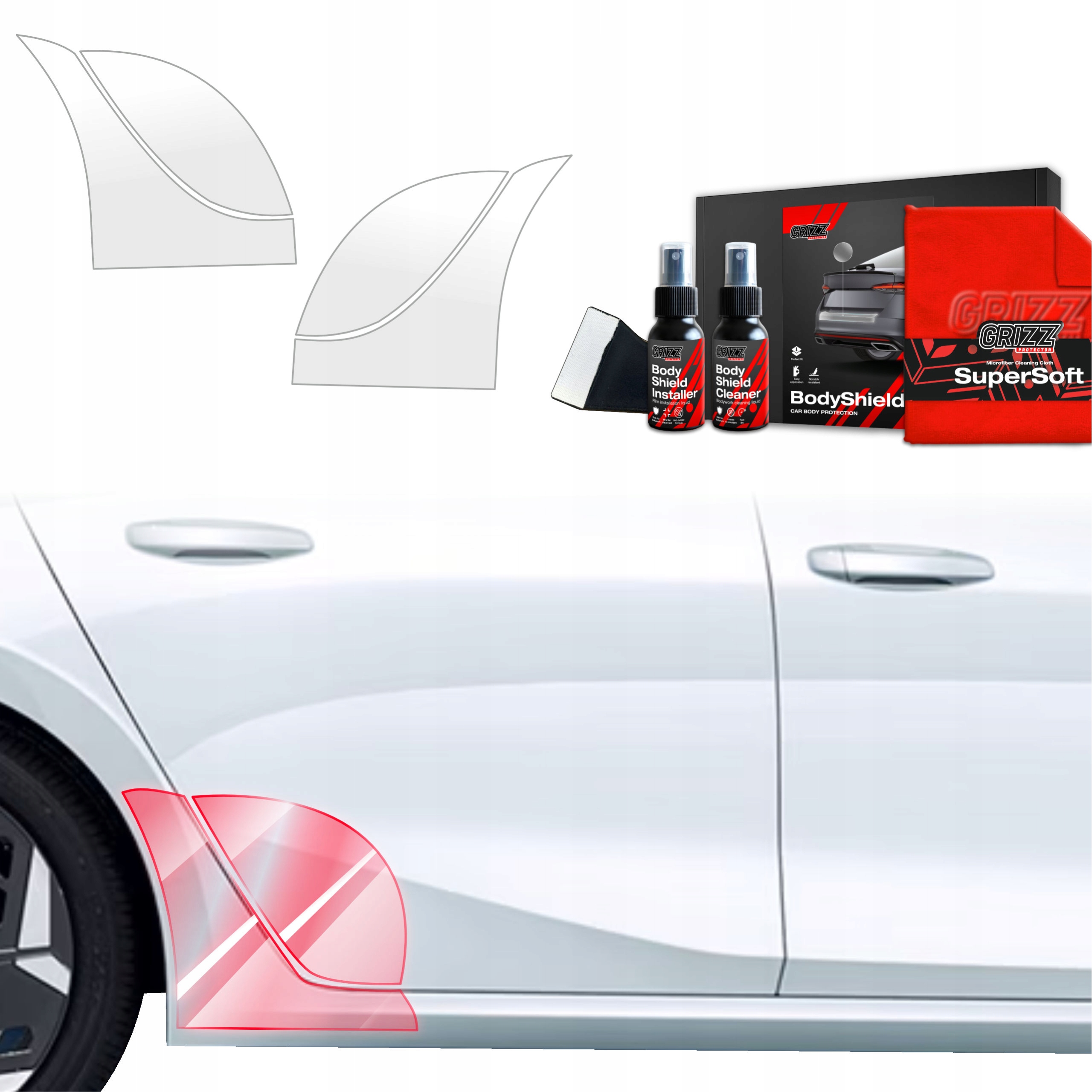 4v1 Fólie Ppf dýha na kola pro Opel Astra (2021-2024) Grizz