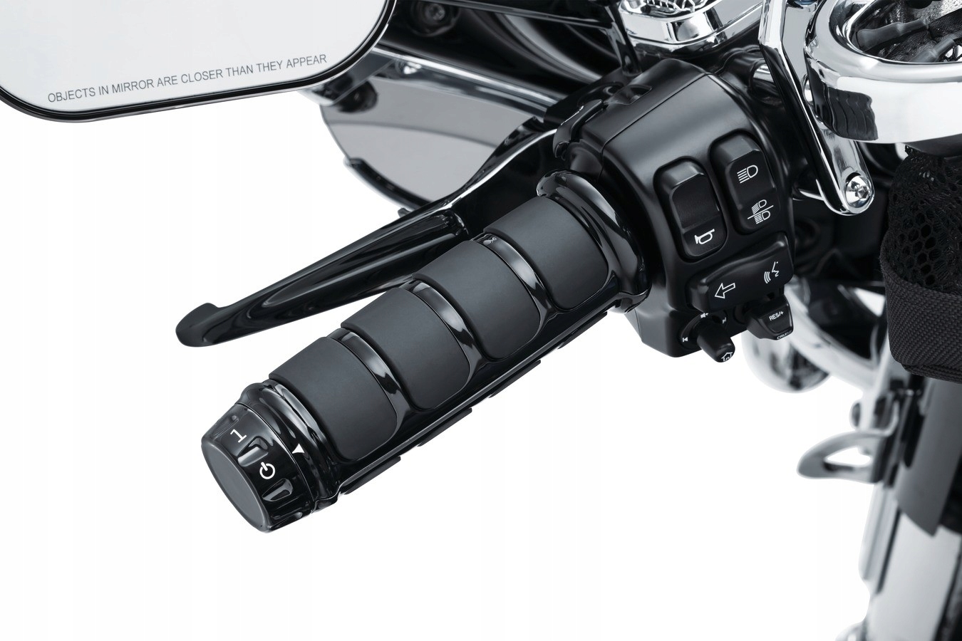 Čierne návleky na vyhrievané manžety Harley Touring Electra, King, Glide