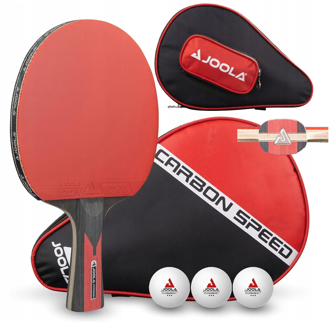 Sada Na Stolní Tenis Raketka Paletka Joola Carbon Speed 3 Míčky