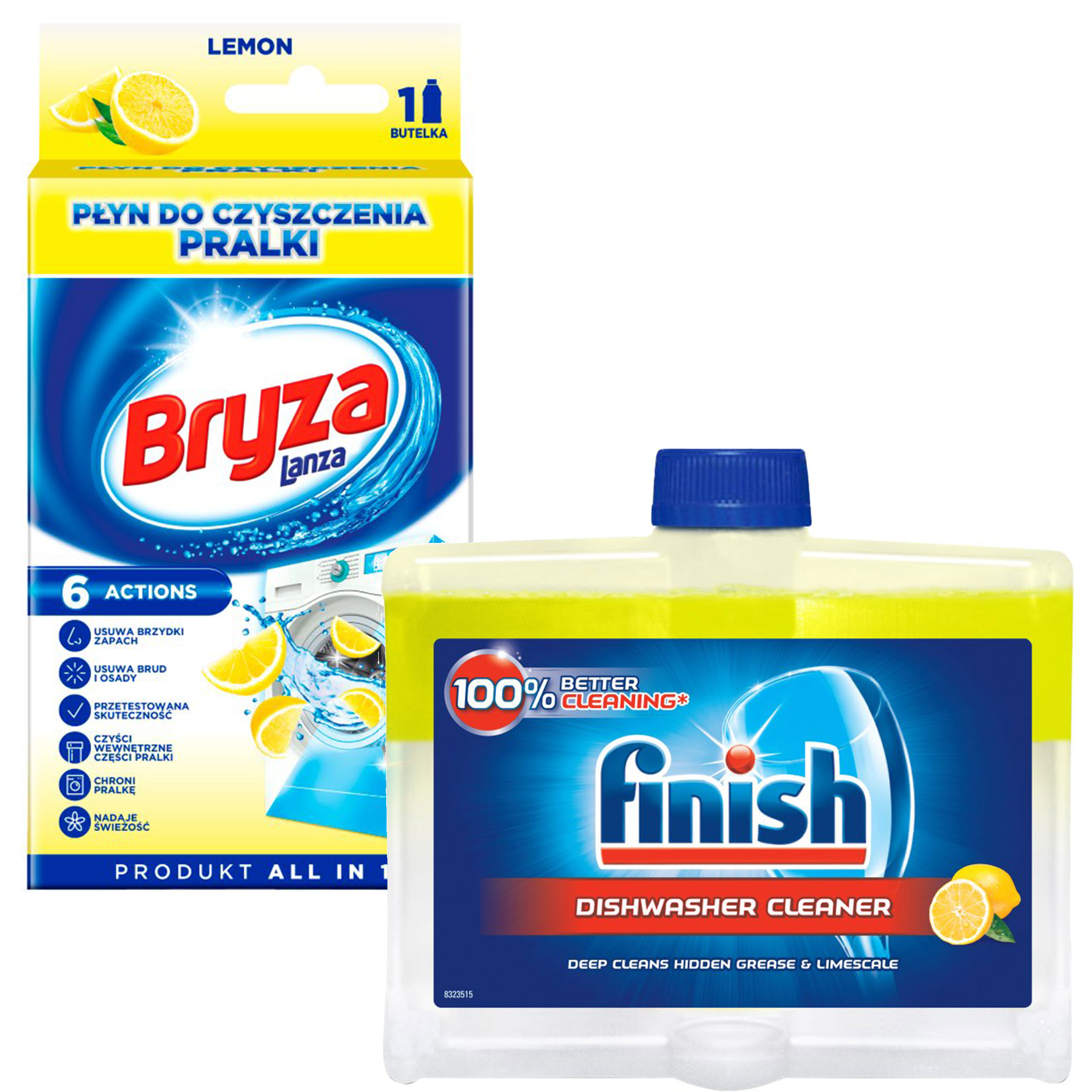 

Zestaw do czyszczenia pralki I zmywarki Finish