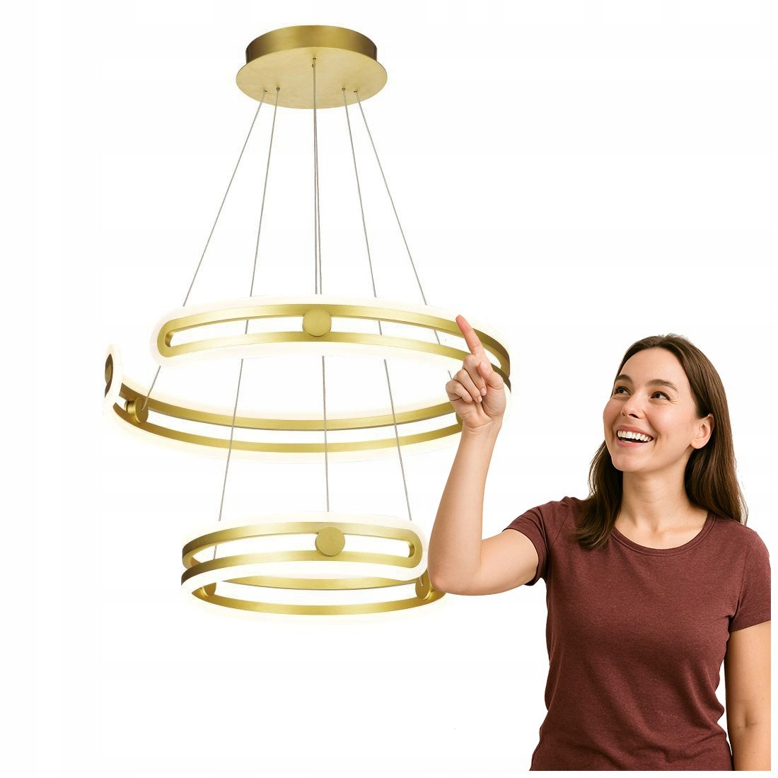 Závesná lampa Kiara MD17016002-2A Gold Italux