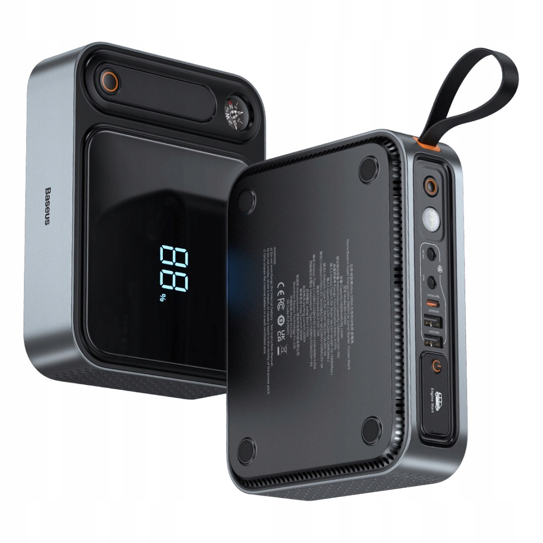 JUMP STARTER DO SAMOCHODU 26800 mAh ROZRUCH BOOSTER DO AKUMULATORA BASEUS Marka Baseus