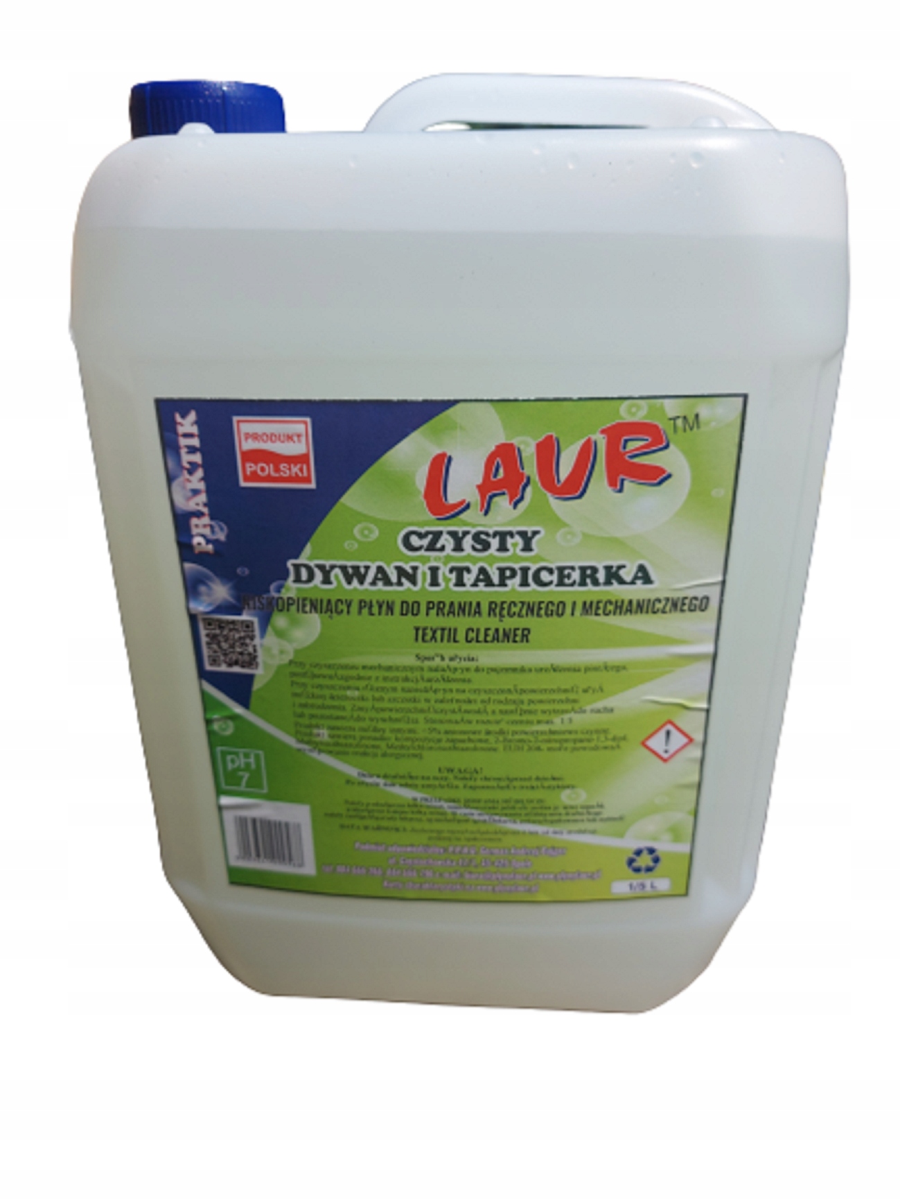 NISKOPIENIĄCY PŁYN DO ODKURZACZY PIORĄCYCH Laur Textil Cleaner Dywan 5L