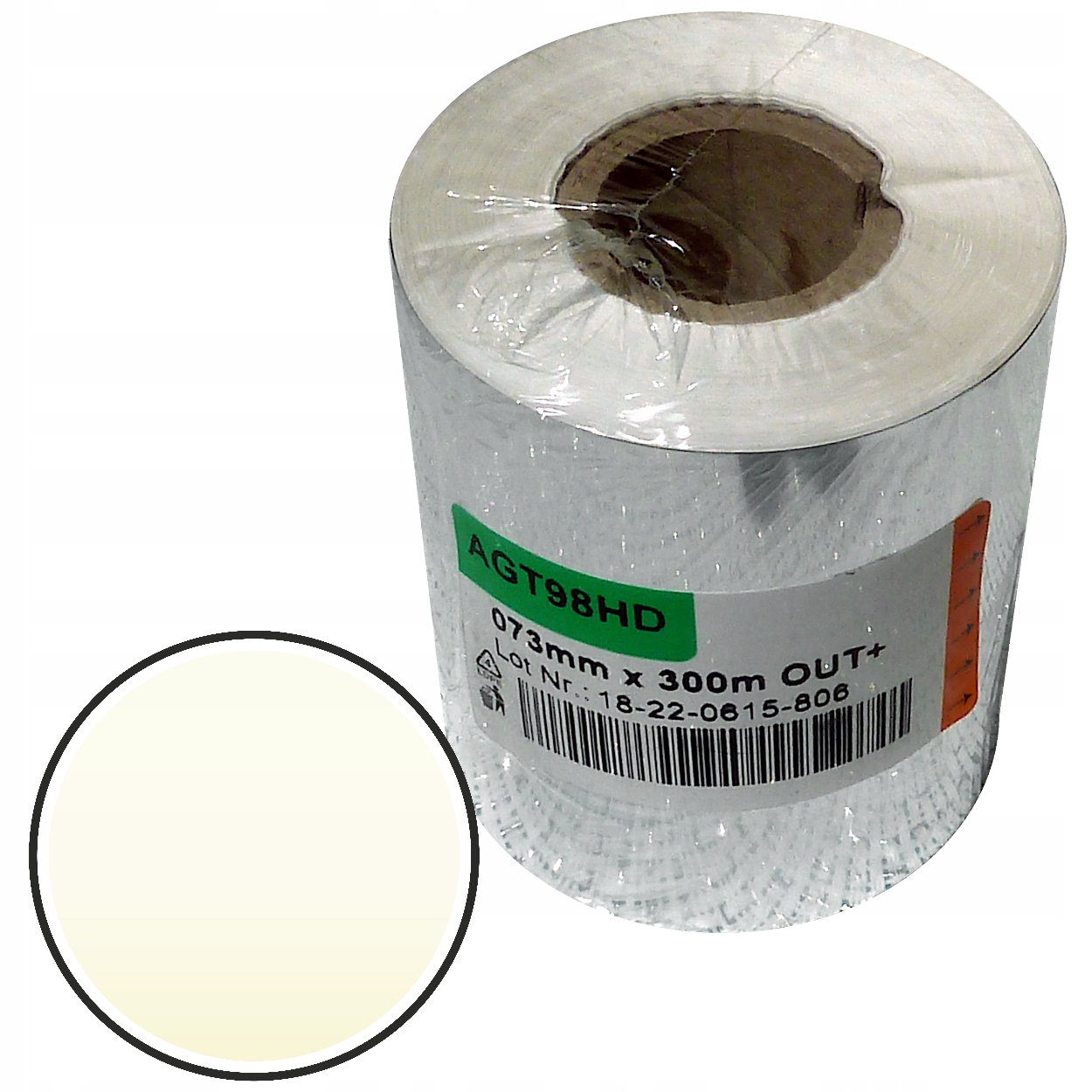 Folia Kalka Termotransferowa 73/150m Żywica Biały