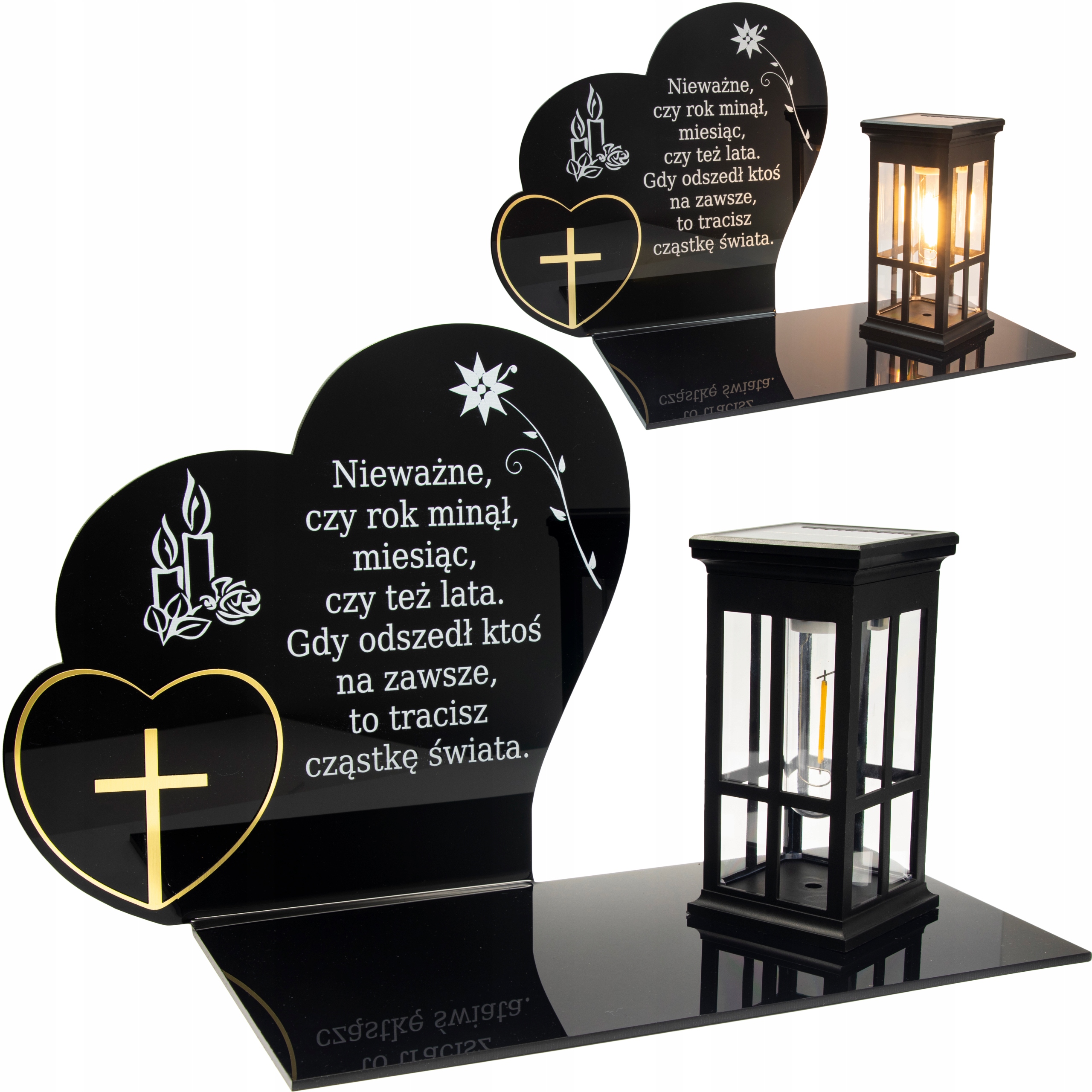 ZNICZ SOLARNY NA CMENTARZ GRÓB LED STATUETKA LAMPION DUŻA NOWOSCI