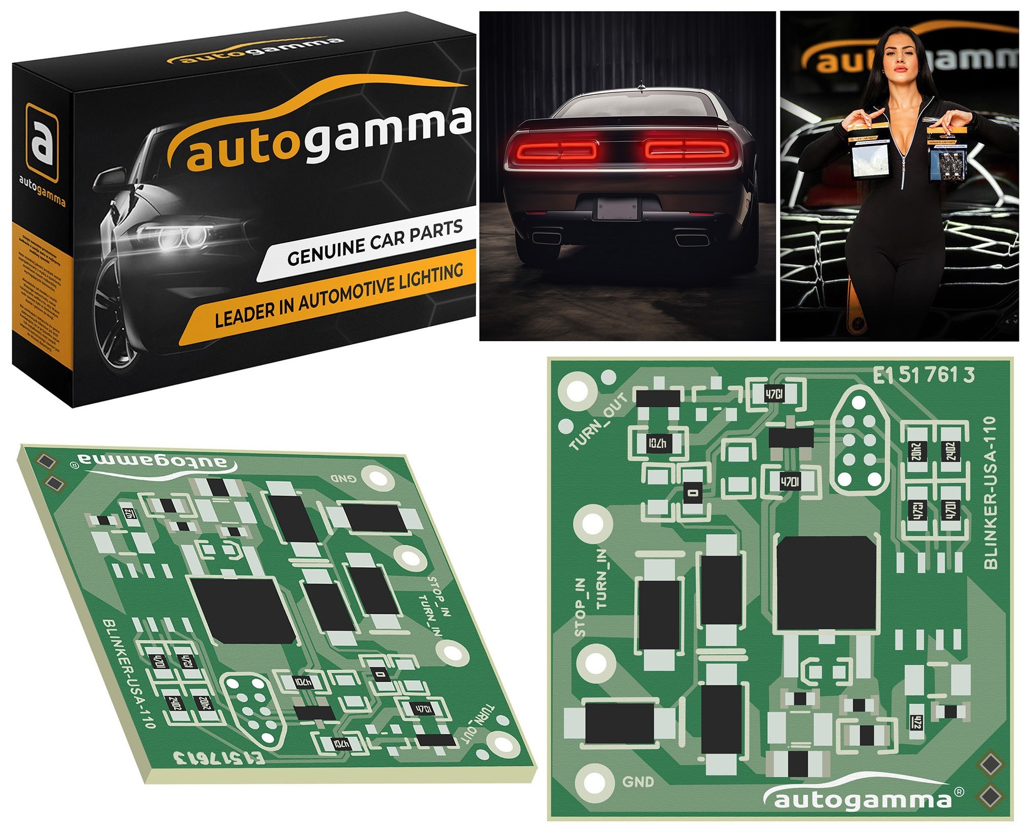 Moduł sterownik separujący sygnał kierunkowskazu od stopu US do Samochodów