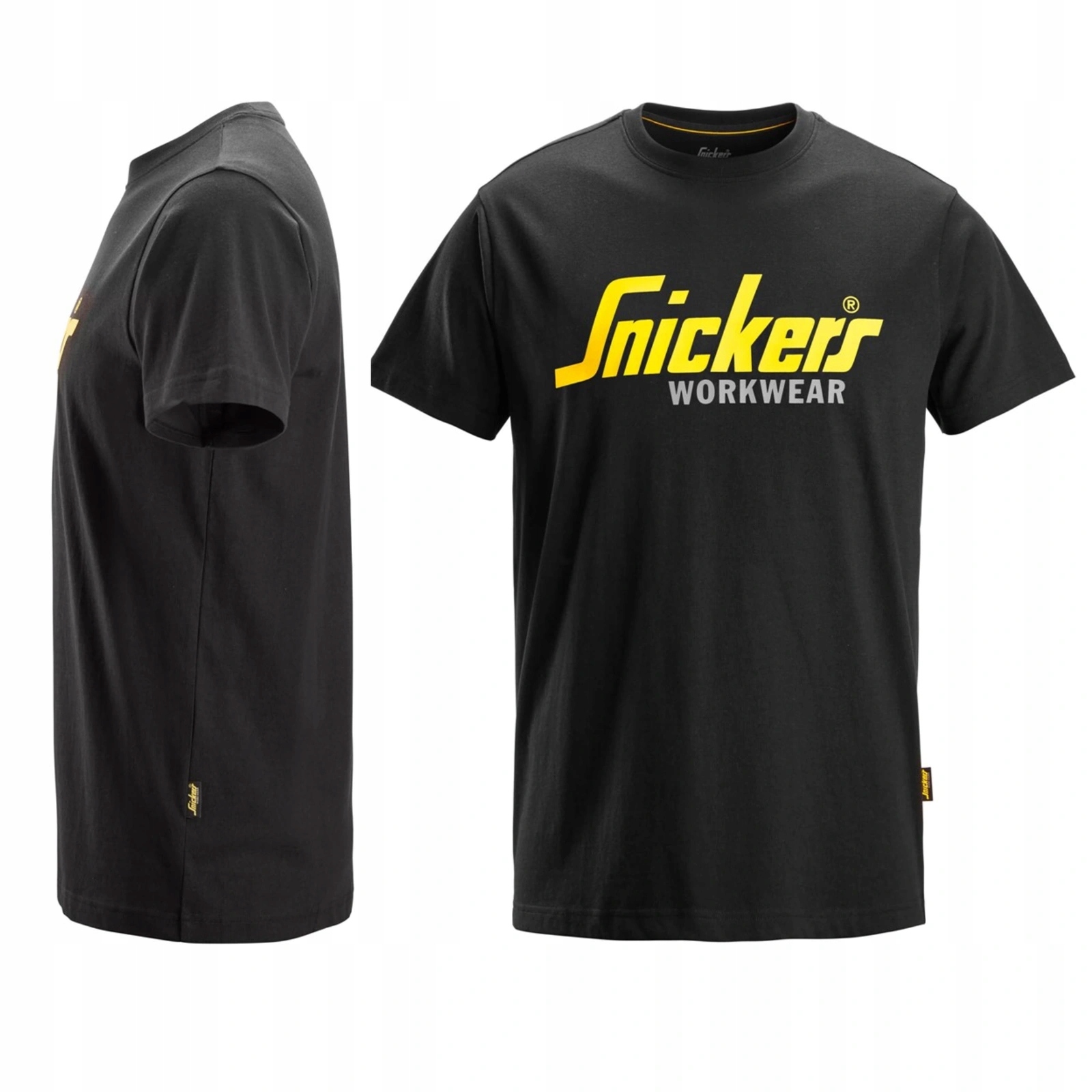 Koszulka T-shirt roboczy Snickers 2586 czarny z dużym logo S
