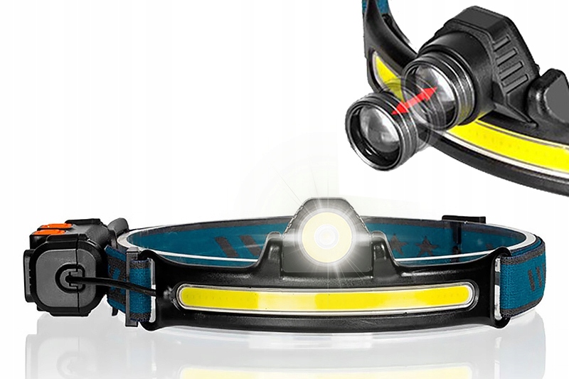 LAMPKA LED TURYSTYCZNA + LATARKA CZOŁOWA NA GŁOWĘ CZOŁÓWKA LAMPKA LED ZOOM Model LAMPKA RETRO